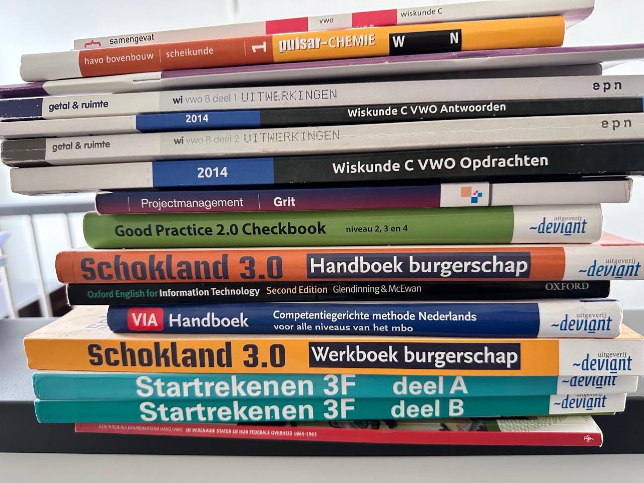 VWO schoolboeken rekenen, wiskunde etc.