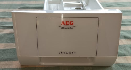 Wasmachine accessoire AEG LAVAMAT 52840 wasmiddelbak zeepbakje + voorkant