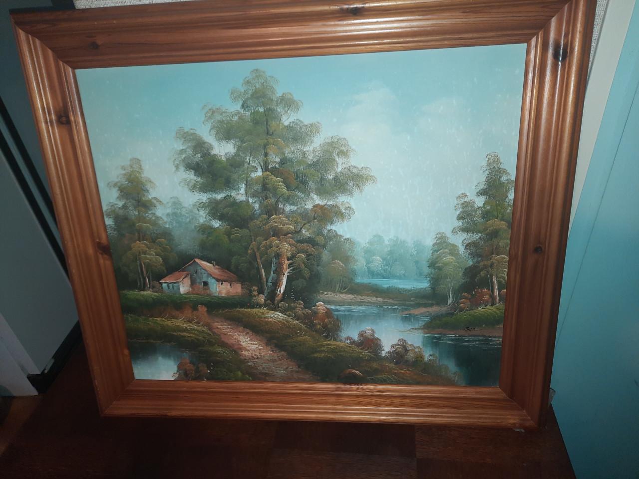 Partij grafiek en schilderijen