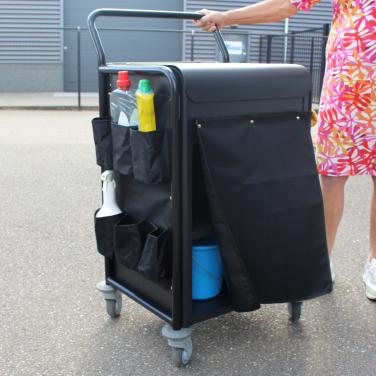 Schoonmaak kar voor professioneel gebruik