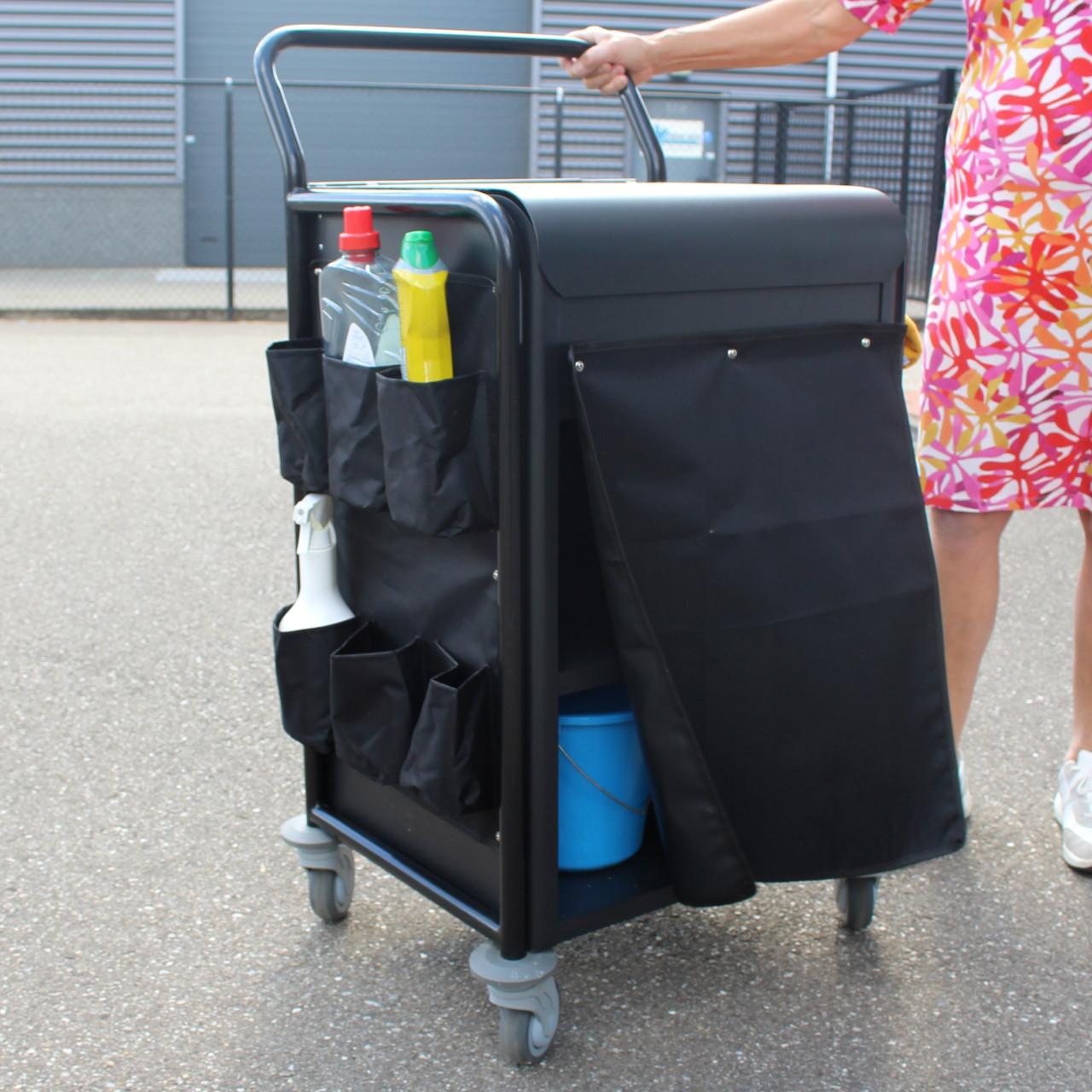 Schoonmaak kar voor professioneel gebruik