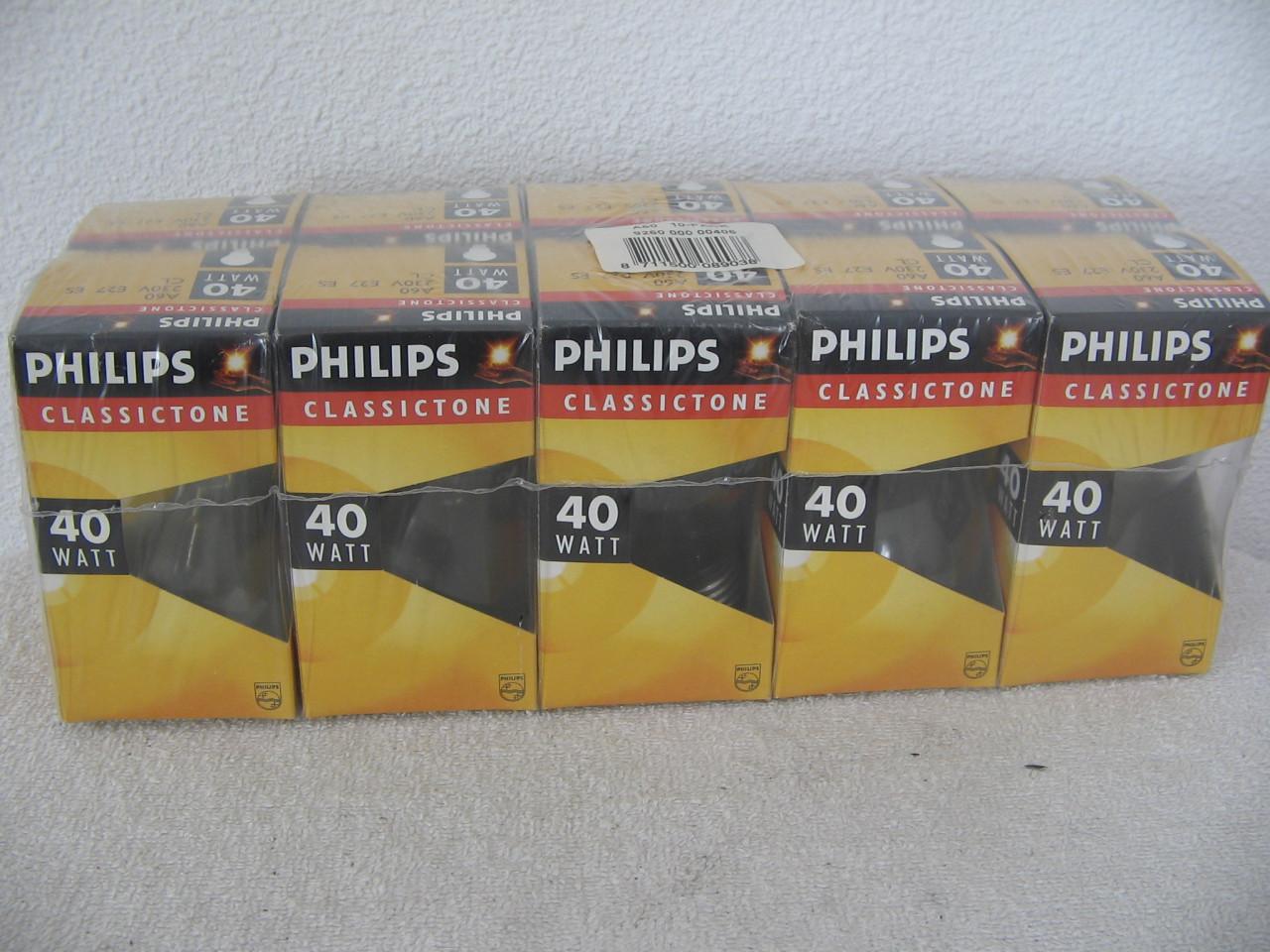 GLOEILAMPEN 40 Watt, 100 Watt en 150 Watt.