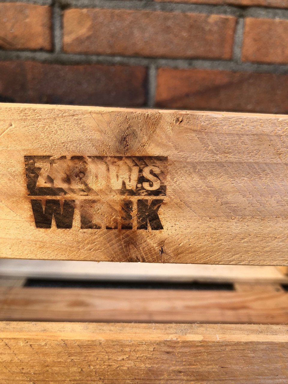 Houten krat.