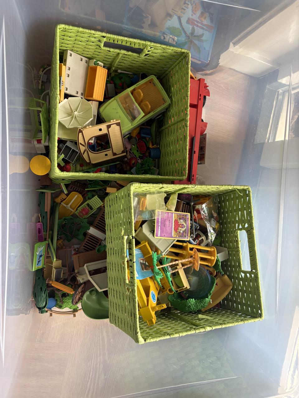 Grote collectie Playmobil, groot ziekenhuis, paardenmanege en meer