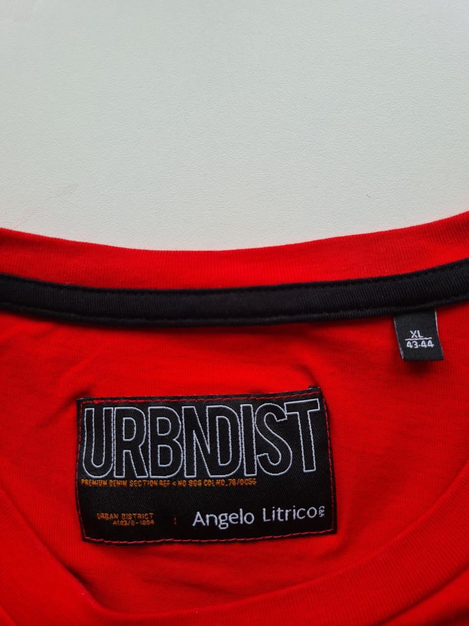 Angelo Litro Rood met zwart T-shirt Maat XL