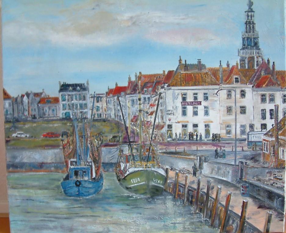 Voor anker   Jac Caljouw  schilderijen