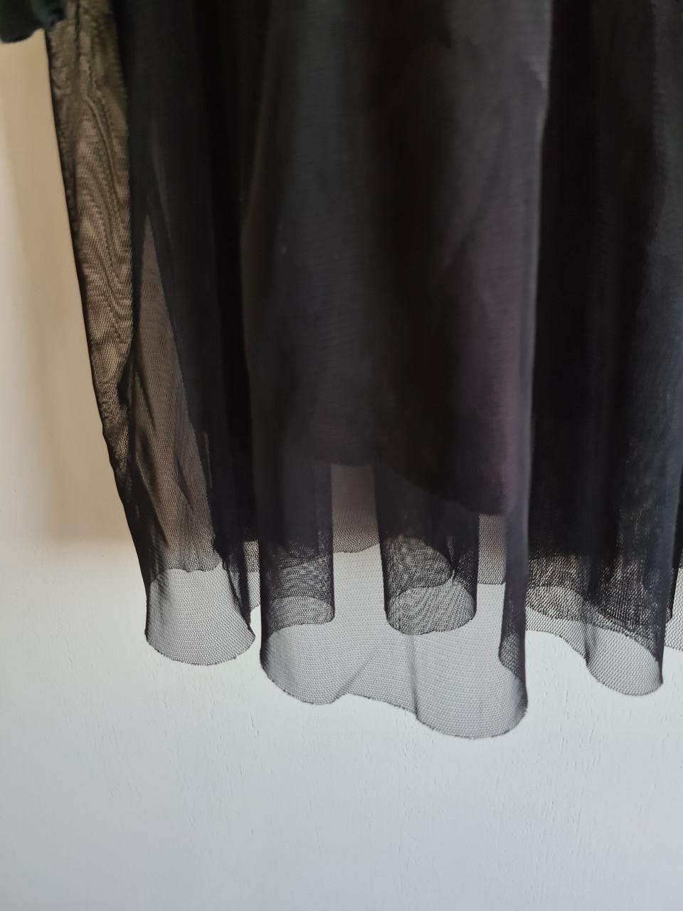 Zara Meisjes Jurk Zwart met tule Maat 122