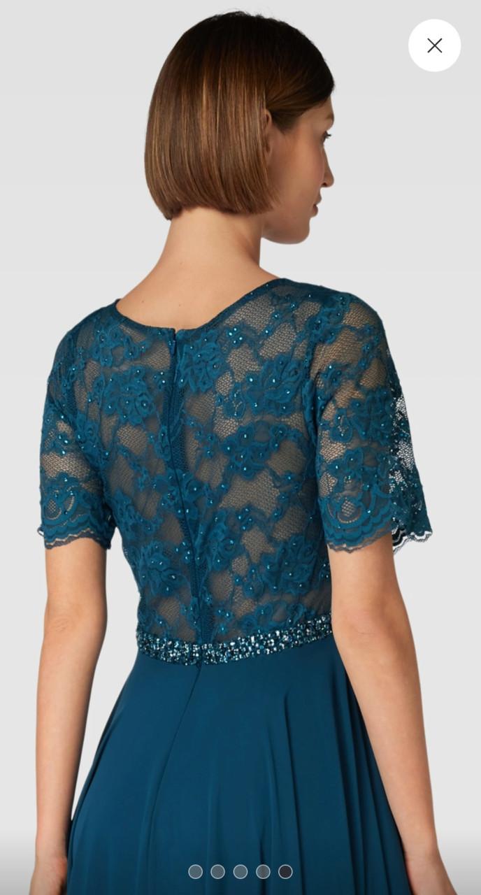 Feestjurk petrol maat 36