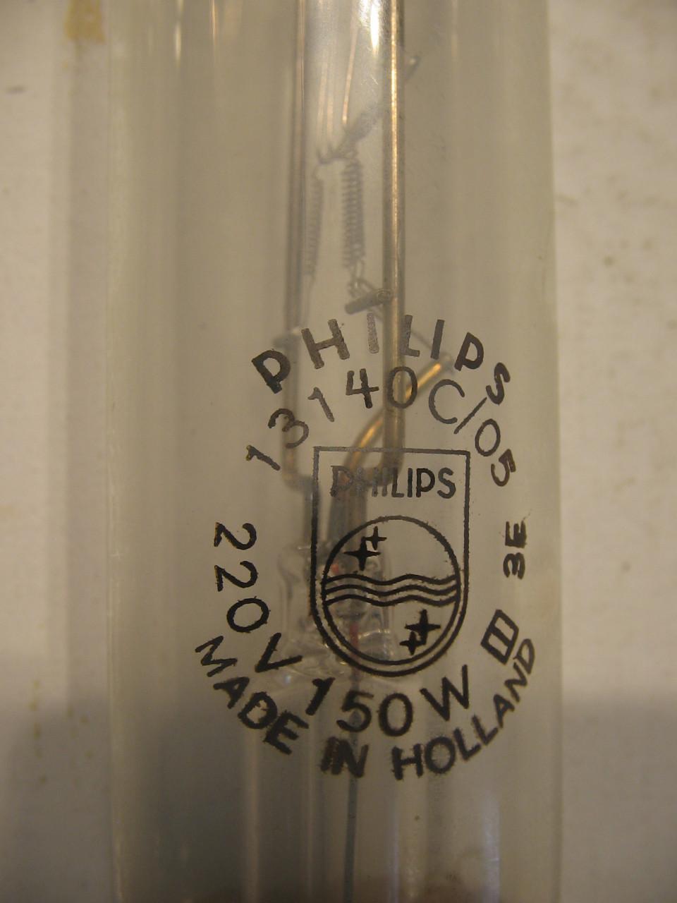 Projectielampen 150 Watt, 300 Watt en 750 Watt.