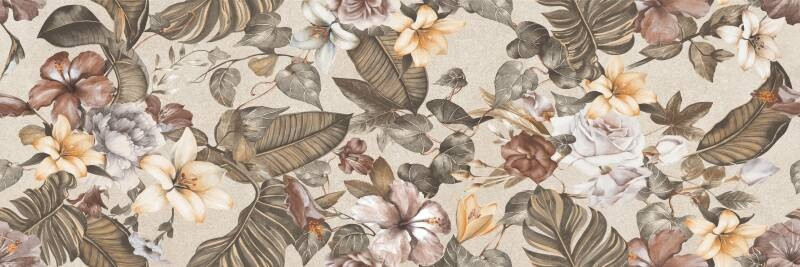 3035-205 ca 2,4 m² decortegels met bloemenpatroon, 40x120 cm
