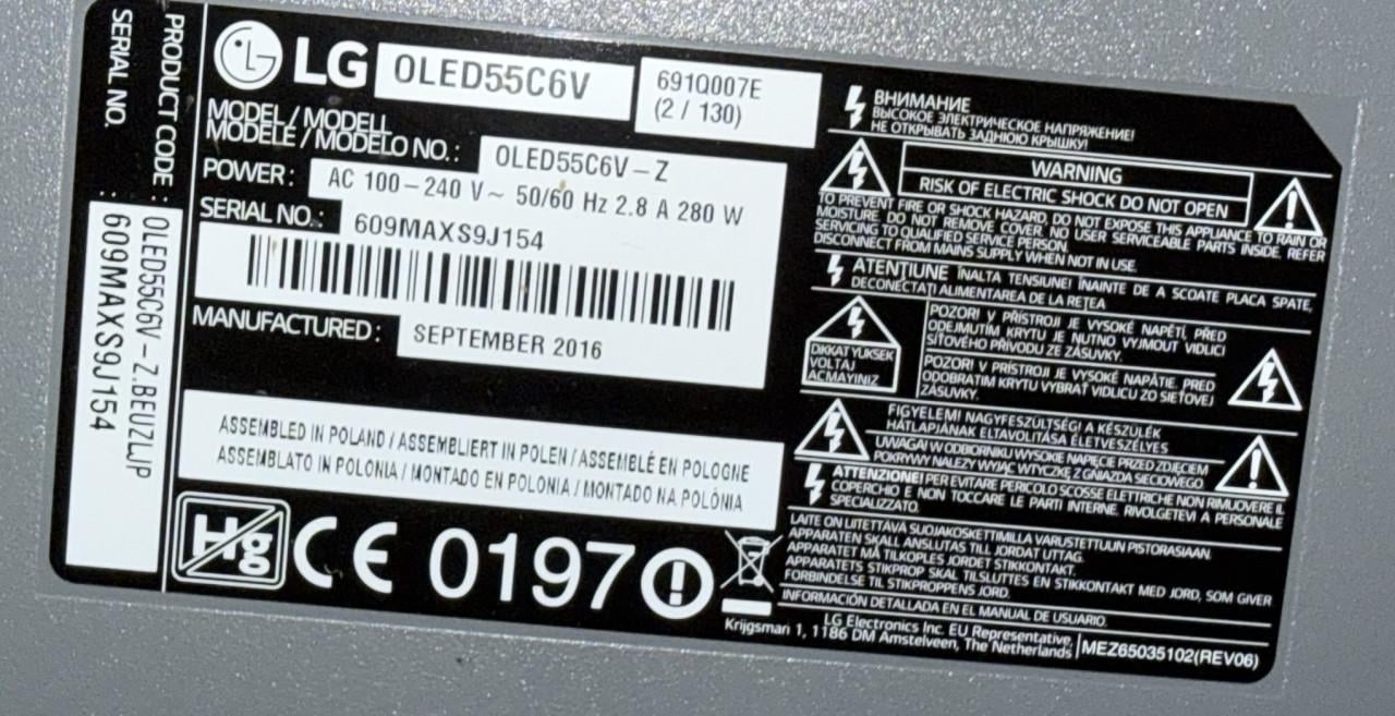 Leuke LG curved OLED TV 55”