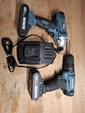 Accu schroefmachine en slagmoersleutel