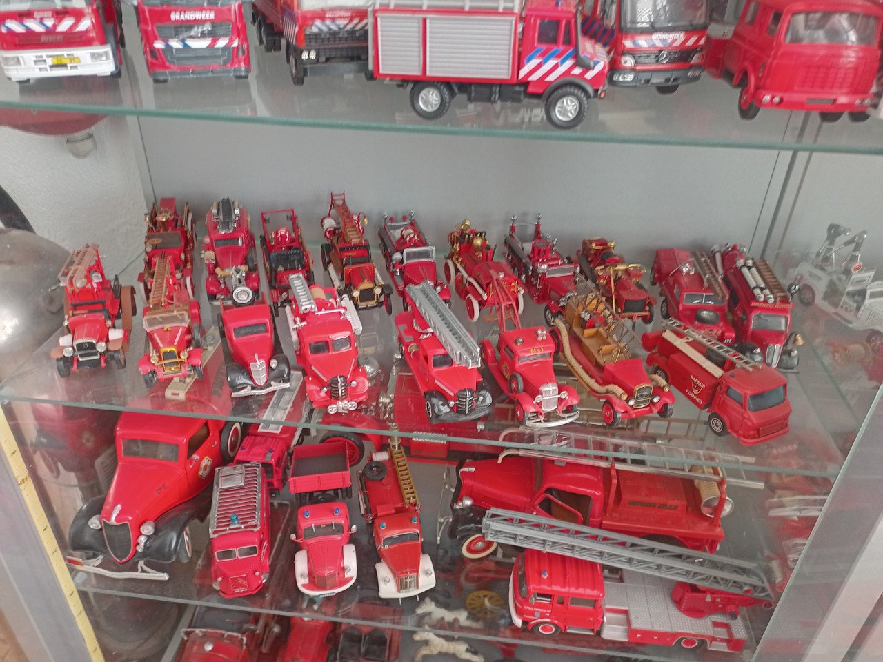 Complete modelauto verzameling brandweer