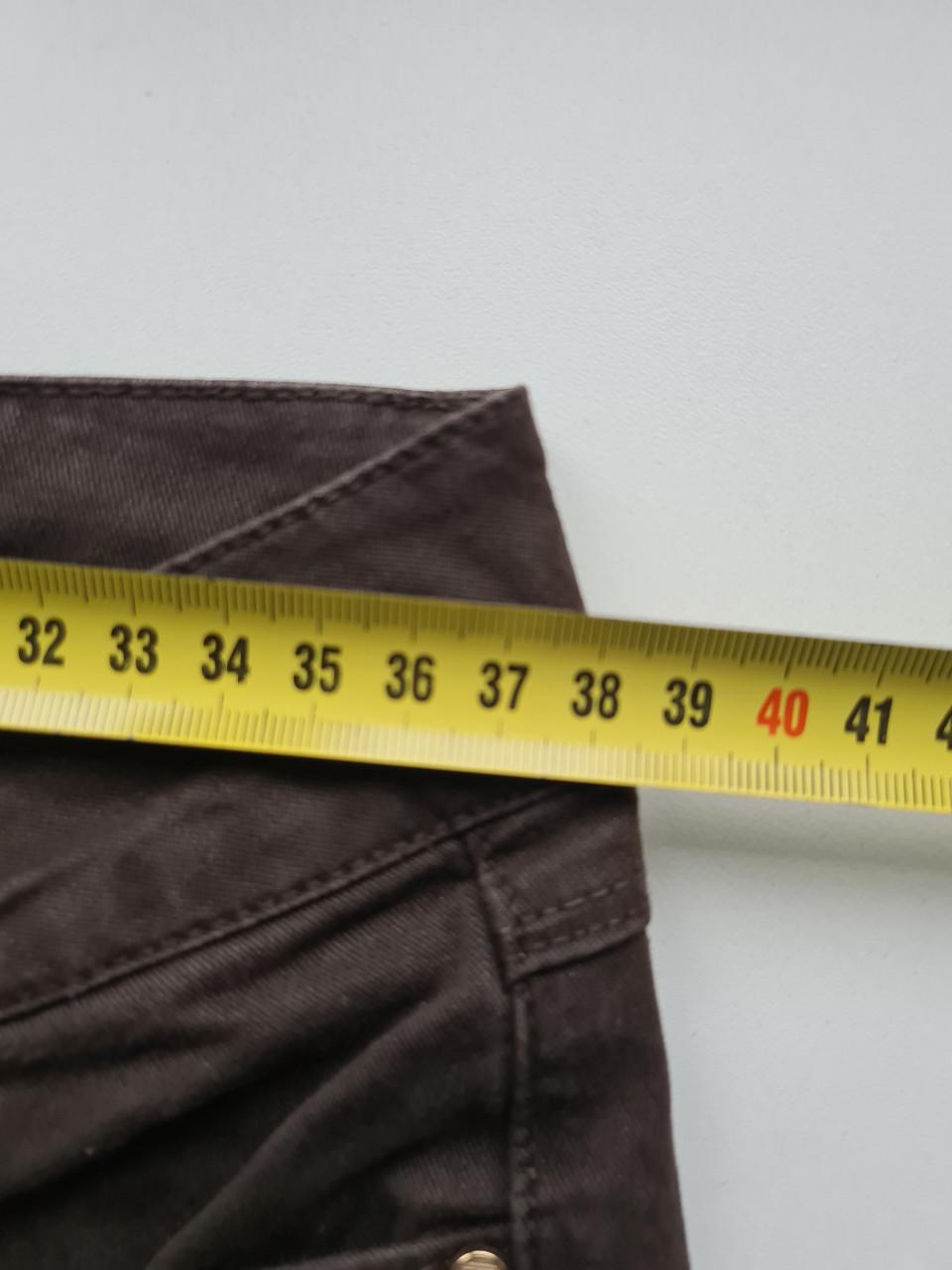 Donker bruine skinny stretch spijkerbroek van Zara  Maat M