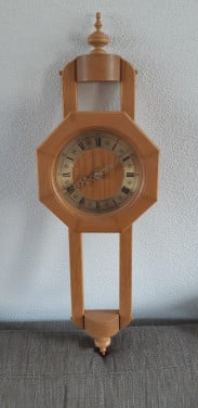 Lichteiken houten klok