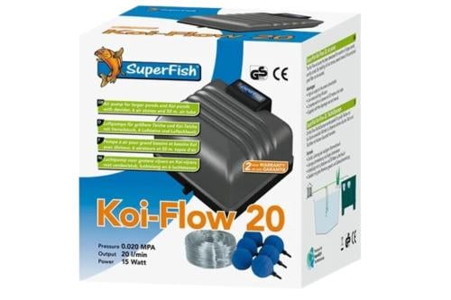 Superfish Koi-Flow 20 luchtpomp inclusief slang en ballen