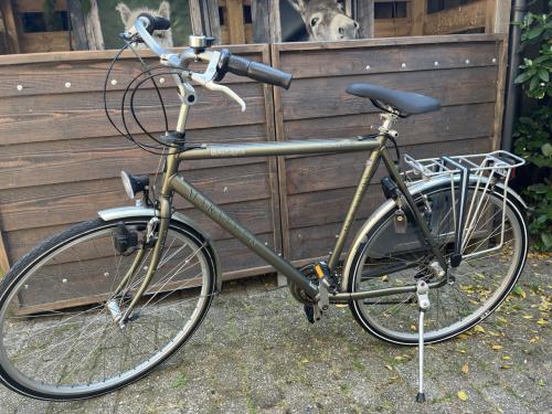 Herenfiets Sportfiets Sparta Marathon 21 versn. Velgrem, verlichting.