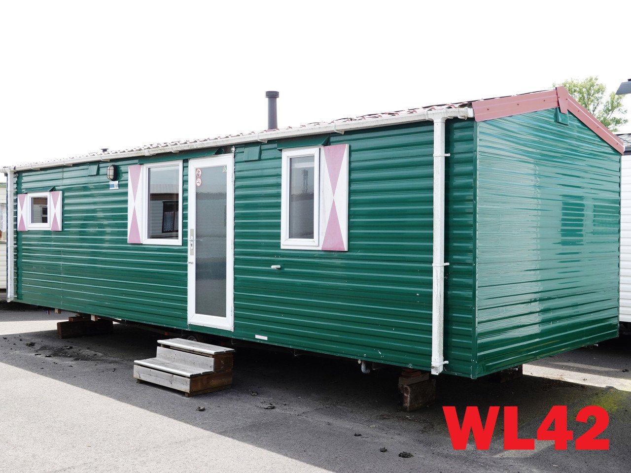 Chalet met middenkamer en gezellige inrichting 2 slaapkamers