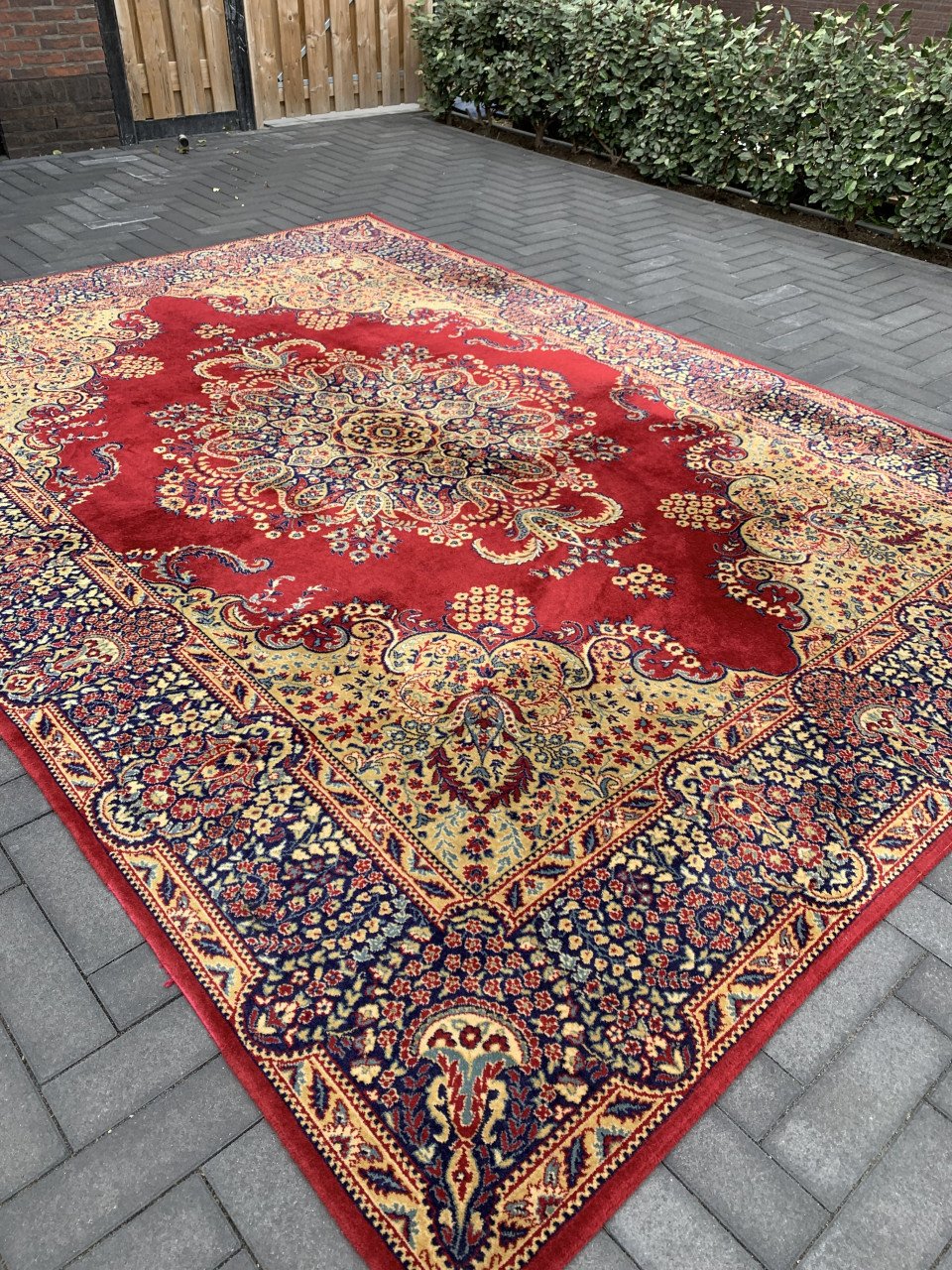 ❣️Prachtig Groot Sfeervol Vintage Vloerkleed van Zuiver Scheerwol ❣️
