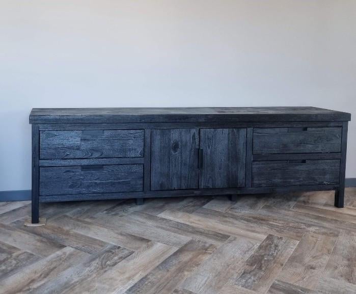 Serie Stretto zwarte massief hout