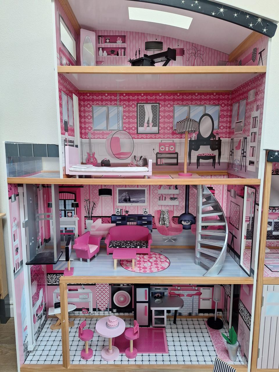 Kidcraft sparkle mansion barbiehuis poppenhuis