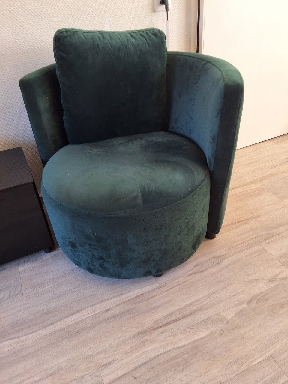 Groene fijne ronde zitstoel