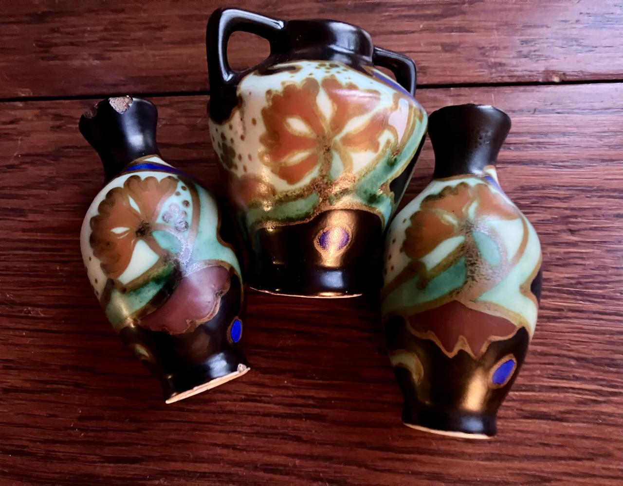 Gouda plateel vaasjes