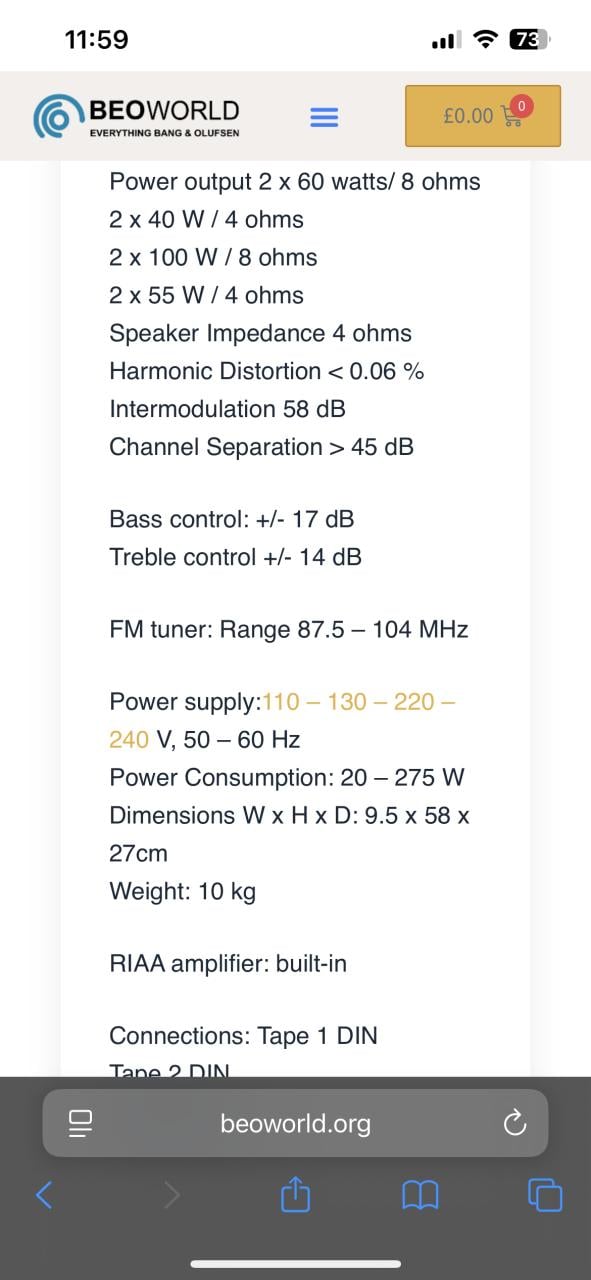 B&O Beomaster 4000 + Luidsprekers (Beovox 4703)