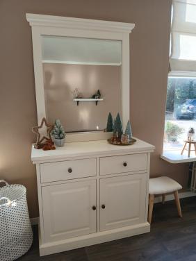 Leuk Dressoir + losse spiegel 102cm breed
