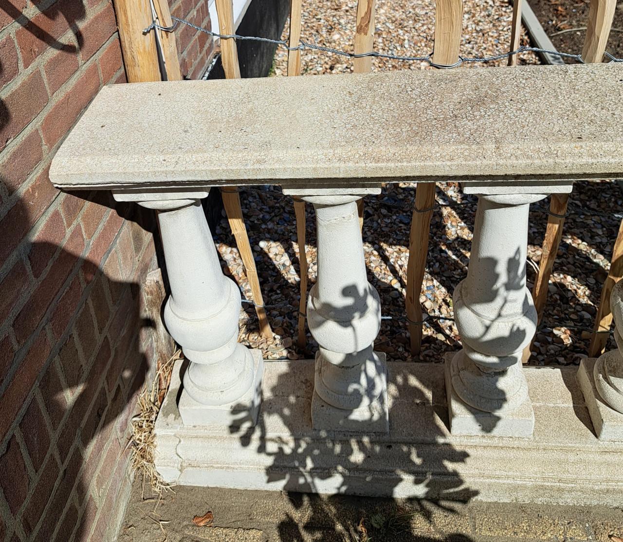 Betonnen balustrade