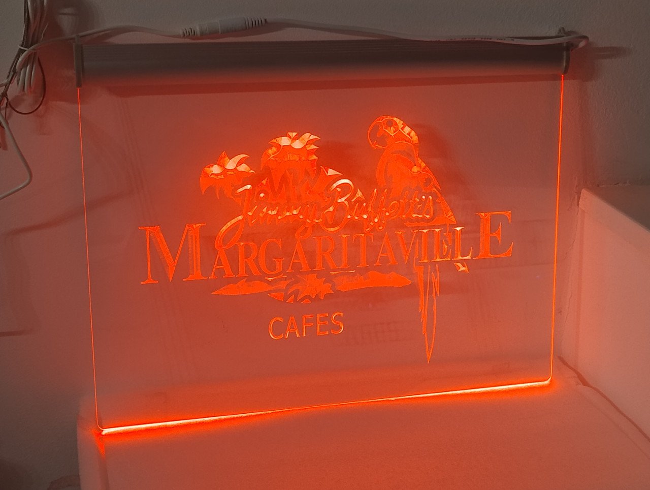 Margaritaville LED bord Jimmy Buffett, nieuw, multicolour