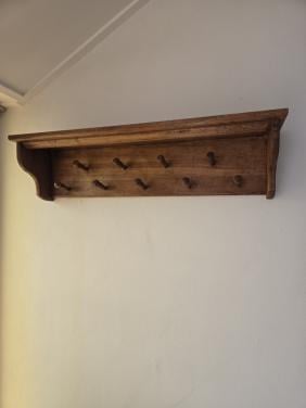 Kapstok eiken hout 84x20 cm