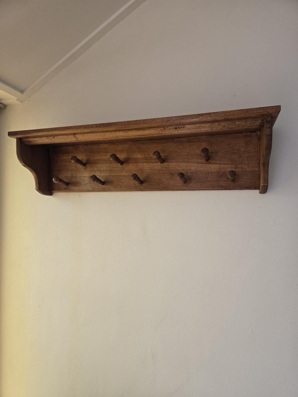 Kapstok eiken hout 84x20 cm