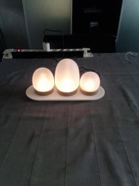 Ikea 4-delige LED-decoratie set, met oplaadplank