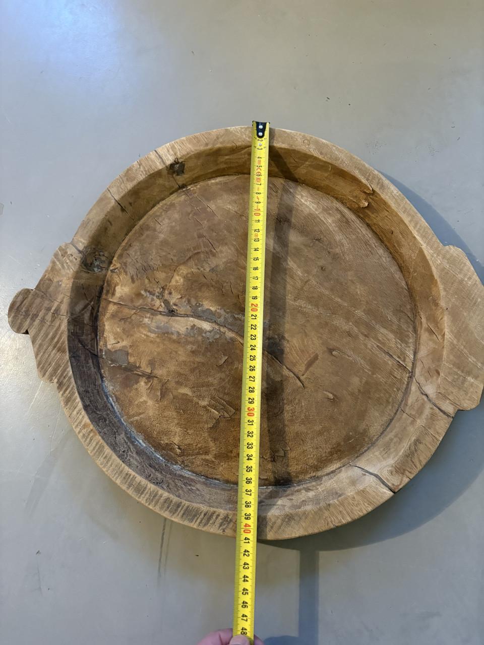 Mooie oude houten schaal