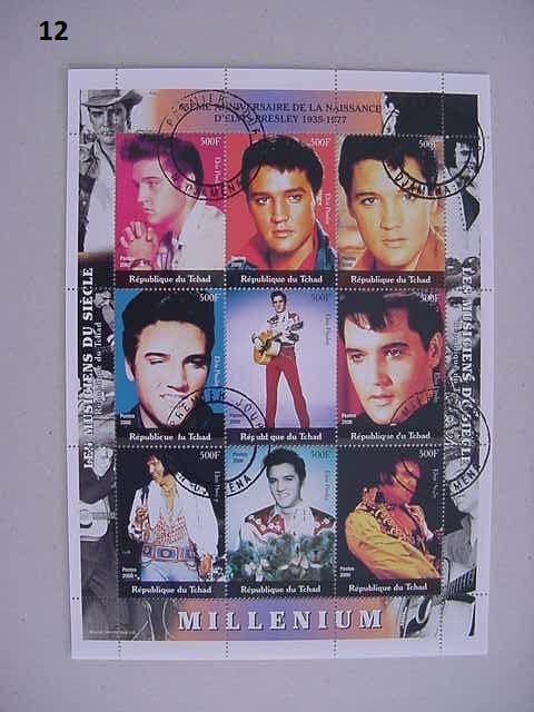 Elvis Presley Postzegelvelletjes