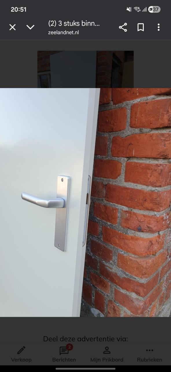 Binnendeur opdek 3 stuks