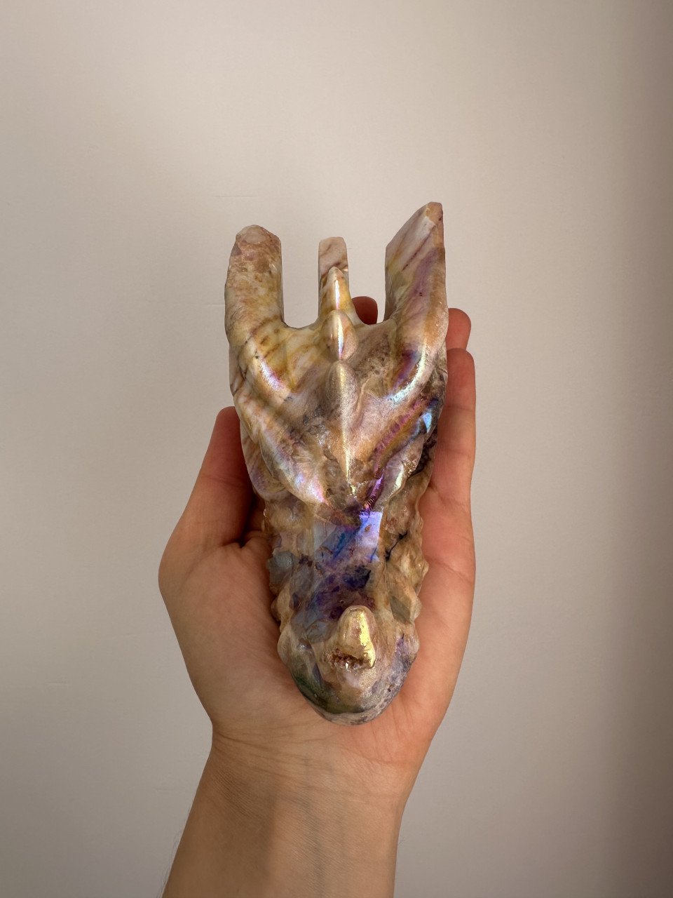Aura Sfaleriet Drakenkop Geel Paars
