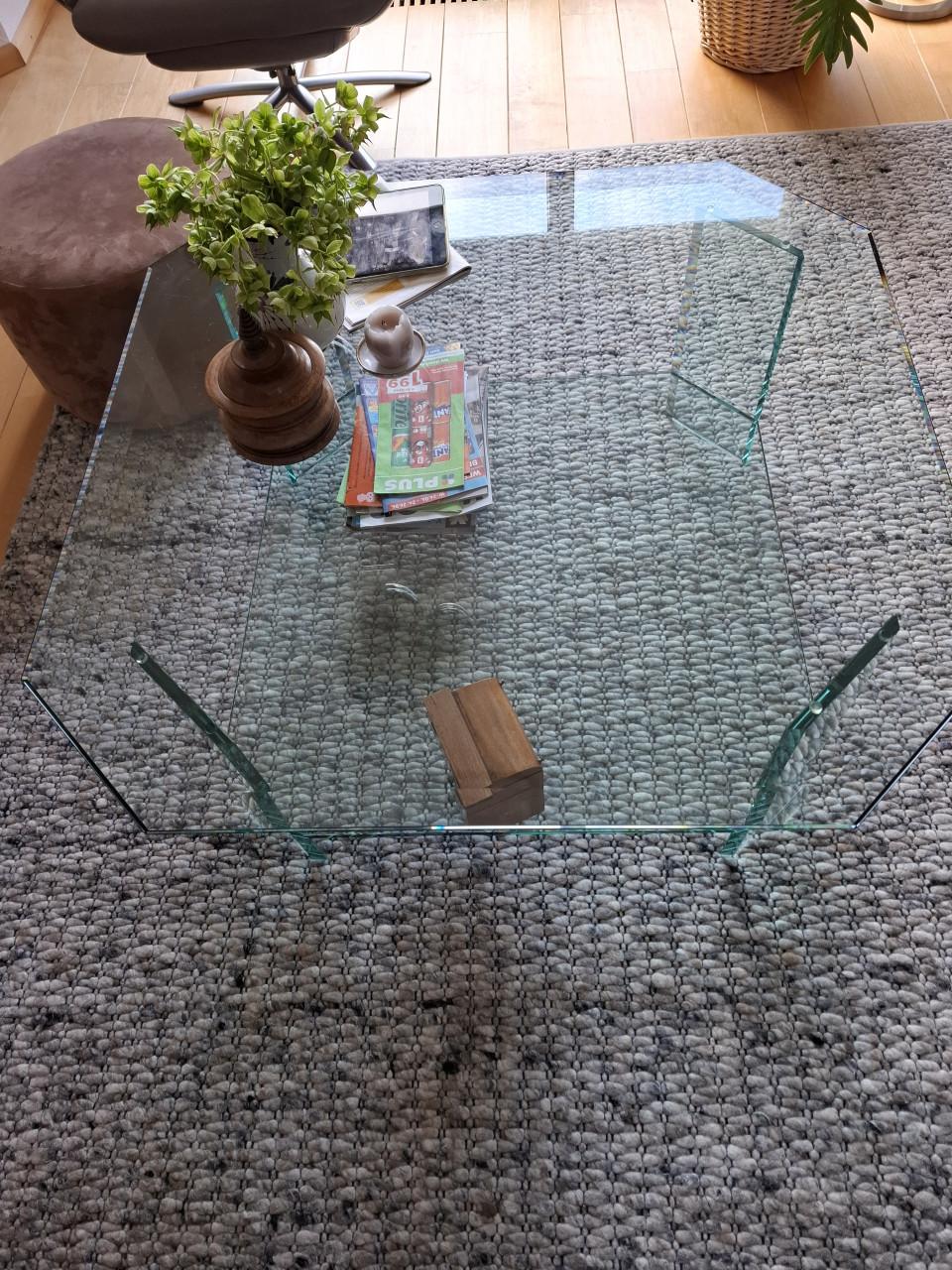 Gratis glazen salontafel