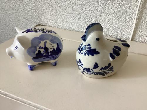 Delfsblauw 2 x Spaarpot.