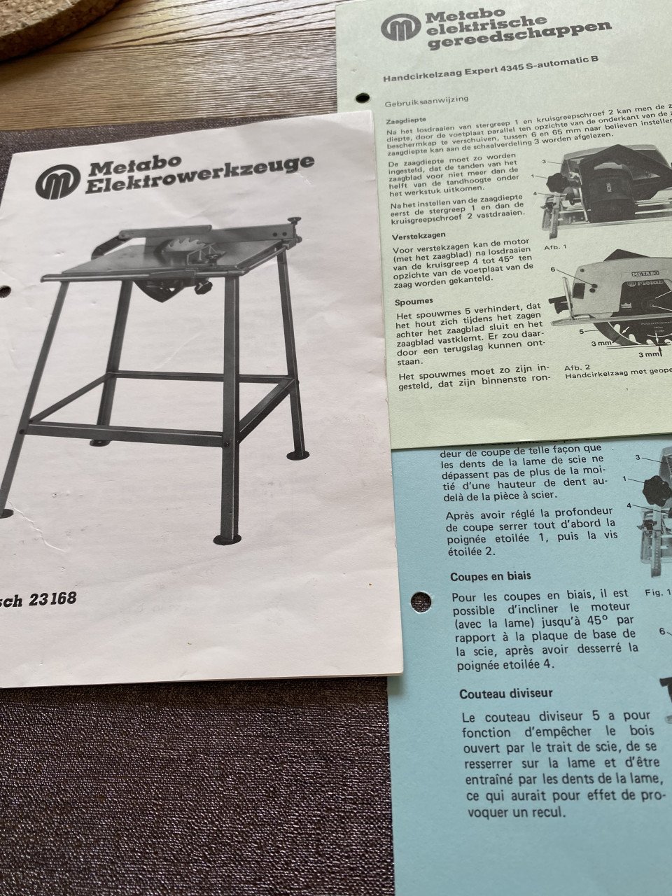 Metabo handcirkelzaag met zaagtafel