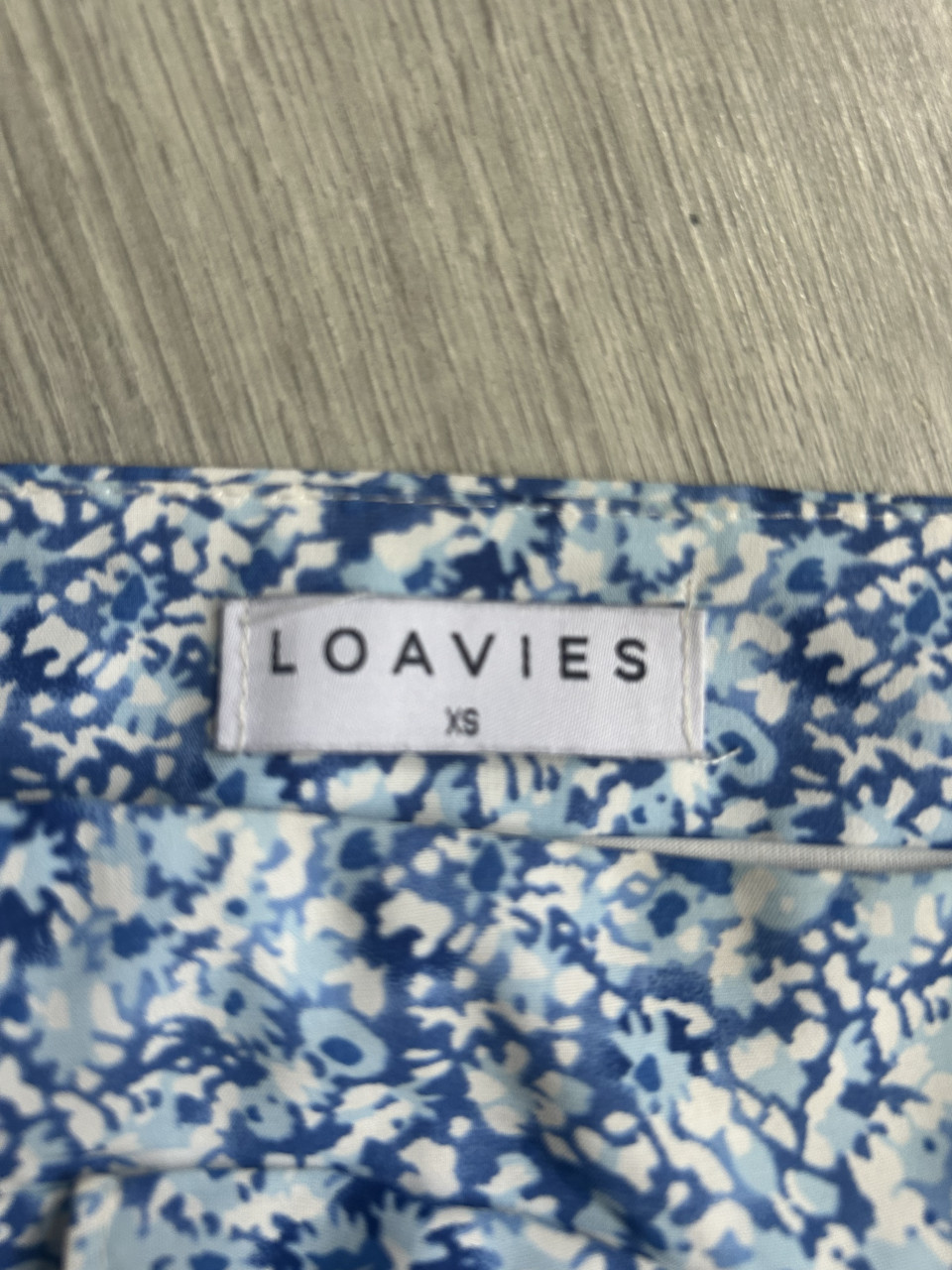 Rokje bloemenprint blauw, maat xs, Loavies