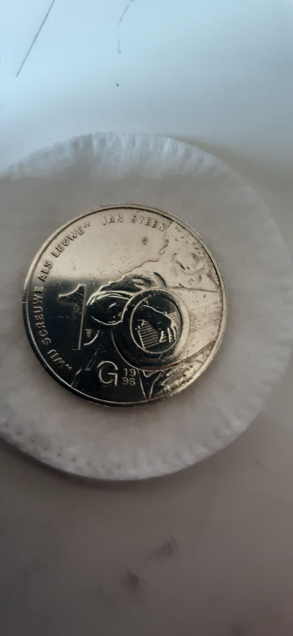 2 stuks.10 guldenmunten