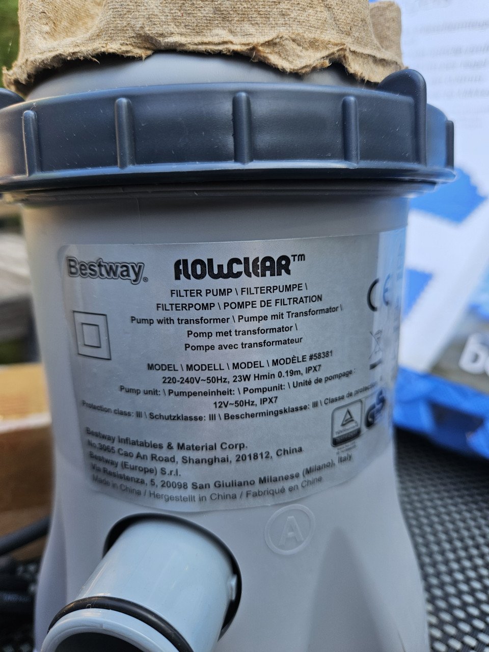 Bestway zwembadpomp nieuw