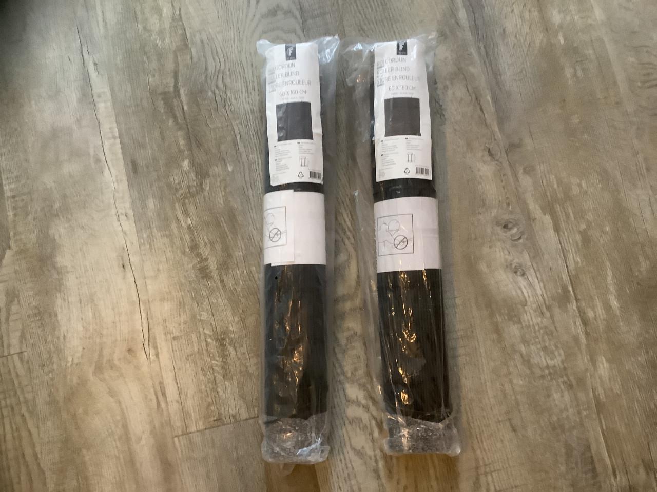 2x nieuwe Bamboe Rolgordijnen