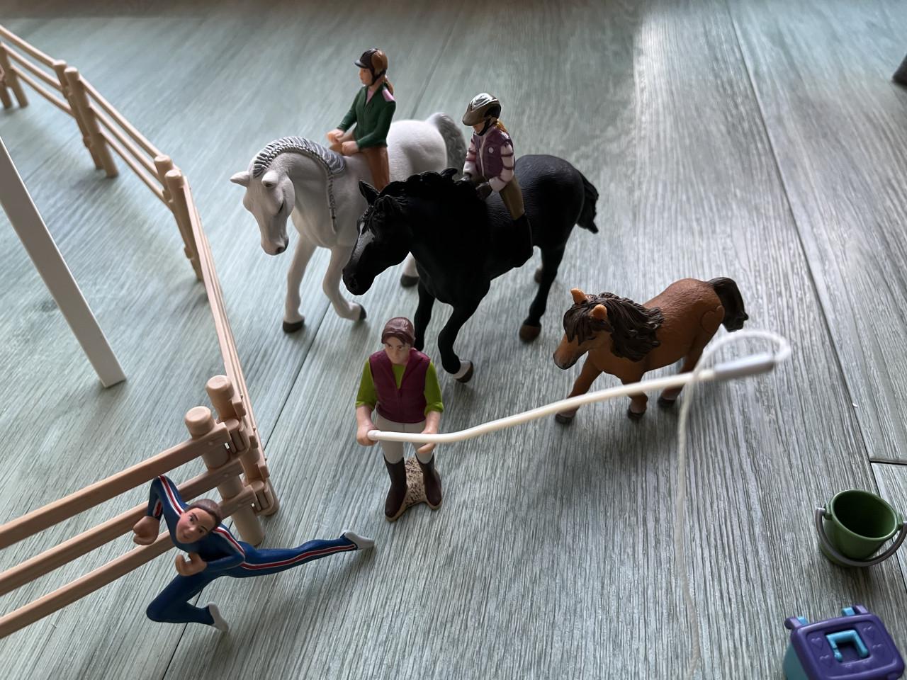 Schleich Manege met amazones en paarden