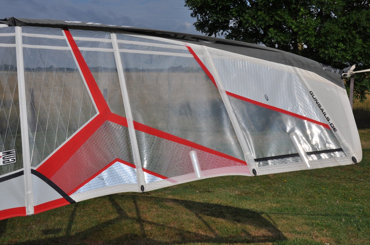 Set van 4.5 en 5.3m2 GunSails Wave MC zeilen