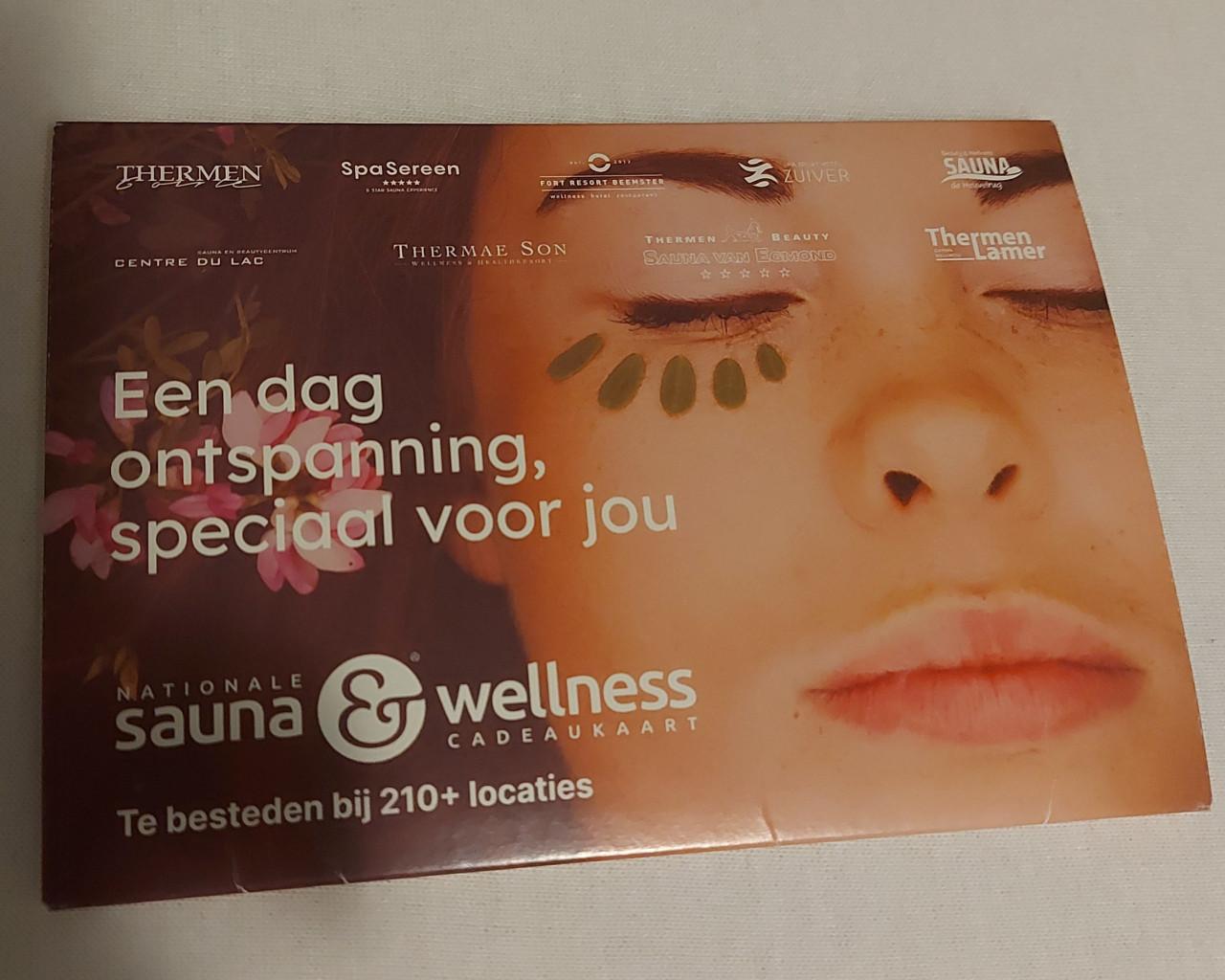 Cadeaukaart sauna