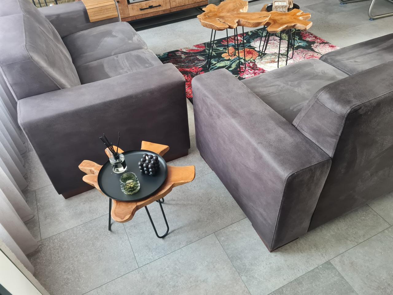 Como Bankstel 2 + 2.5 zits microleder **KOOPJE**