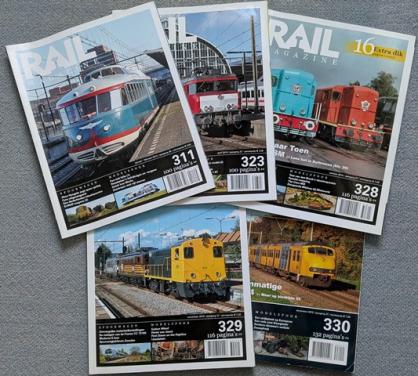 Railmagazine treinenbladen – Nummers 304, 311, 323, 328, 329 en 330